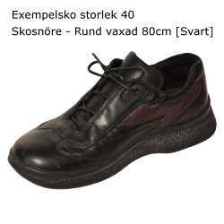 Skosnören - Grå - Rund vaxad [80 cm] - Utgående modell