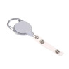 Vit Lanyard - Utdragbar Passerkort / Nyckelring - Jojo-funktion