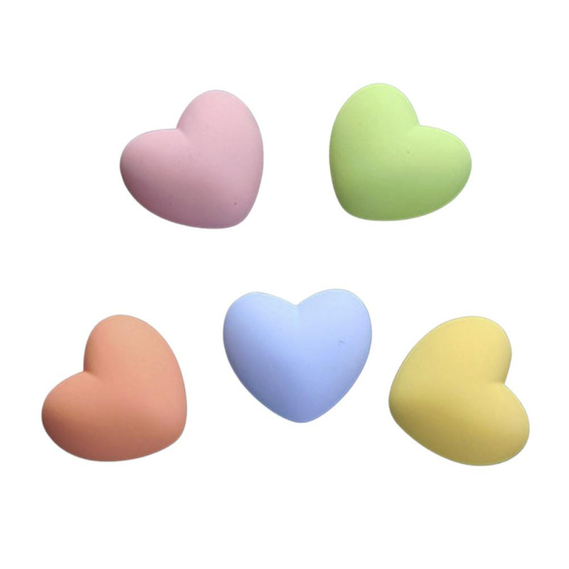 Kylskåpsmagnet - Hjärtan - Neodym - Pastell - 5 st Kylskåpsmagnet - Hjärtan - Neodym - Pastell - 5 st
