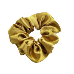 Hårsnodd - Scrunchie - Satin - 12cm - Guld