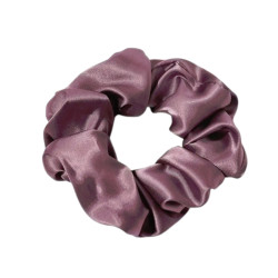 Hårsnodd - Scrunchie - Satin - 12cm - Mörkrosa