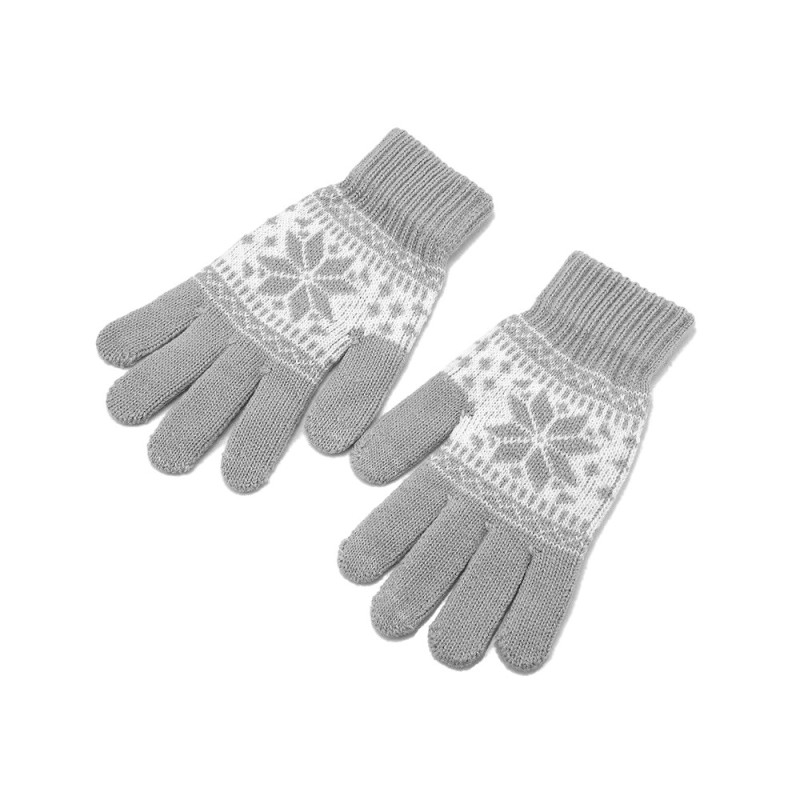 Smartphonehandskar, Snöflinga - Grå - Touch Glove