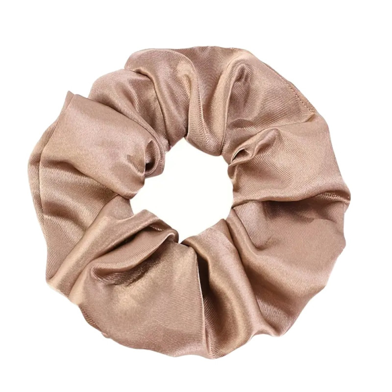 Hårsnodd - Scrunchie - Satin - 9cm - Rosa