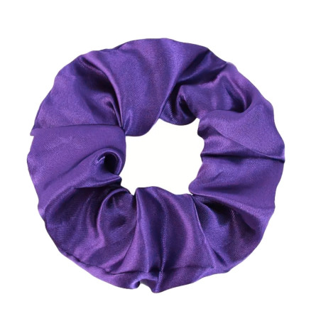 Hårsnodd - Scrunchie - Satin - 9cm - Lila