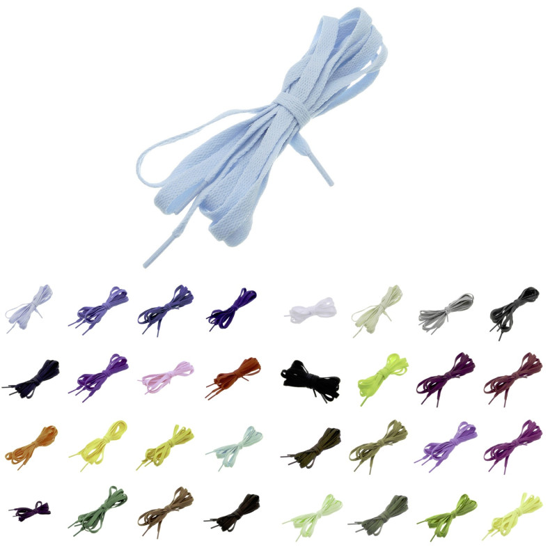 Skosnören för sneakers - Platta [120 cm] - Flera färgval