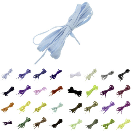 Skosnören för sneakers - Platta [120 cm] - Flera färgval