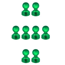 Kylskåpsmagnet - Kartnålsmagnet - Akryl - 8st - Grön