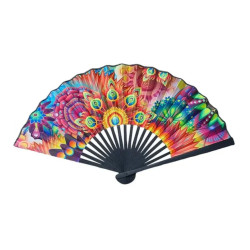 Solfjäder - Medium 23cm - M02 - Hypnotiskt mönster