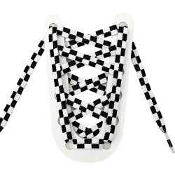 Skosnören - Schackmönster - Platta [120 cm] - Sneakers - Flera färgval