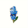 Brosch - Pin - Blomma - Blå - Jakaranda