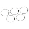 Nyckelring ståltråd - Silver - 50mm - 1,5mm - Familjepack - 5st Nyckelring ståltråd - Silver - 50mm - 1,5mm - Familjepack - 5st