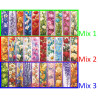 Bokmärken | Blommor | Färgat glas | 10-pack