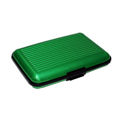 Korthållaren Resväska - Grön räfflad - Plånbok