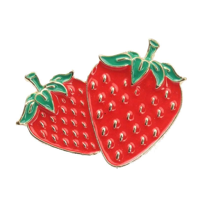 Brosch - Pin - Jordgubbe