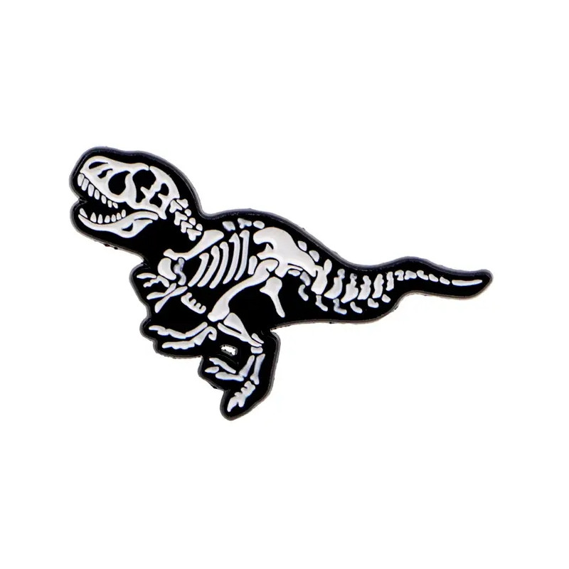 Brosch - Pin - Dinosaurie - Trex - Skelett