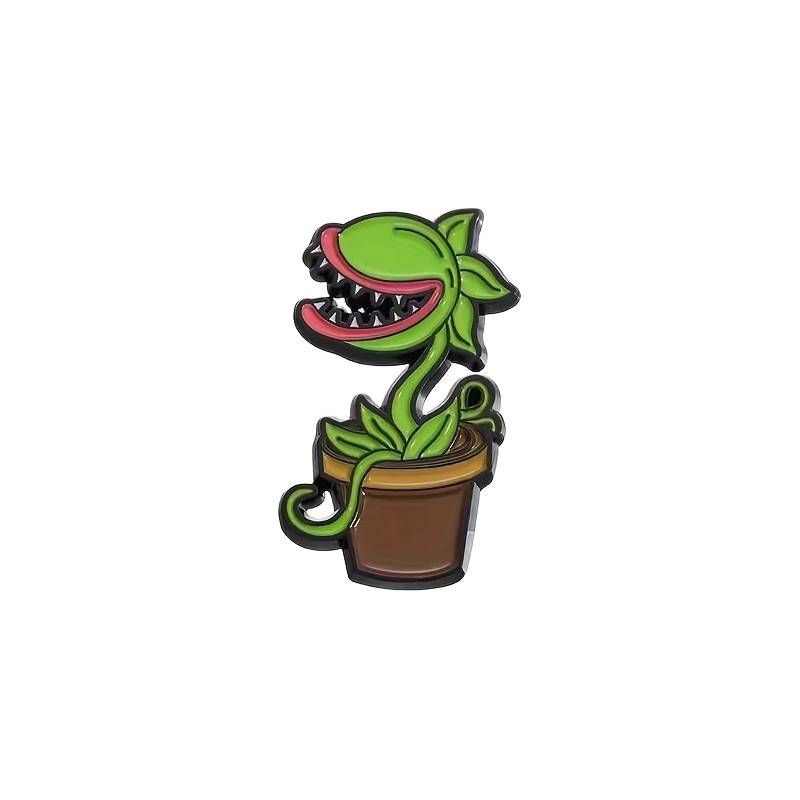 Brosch - Pin - Köttätande blomma - Piranha Plant
