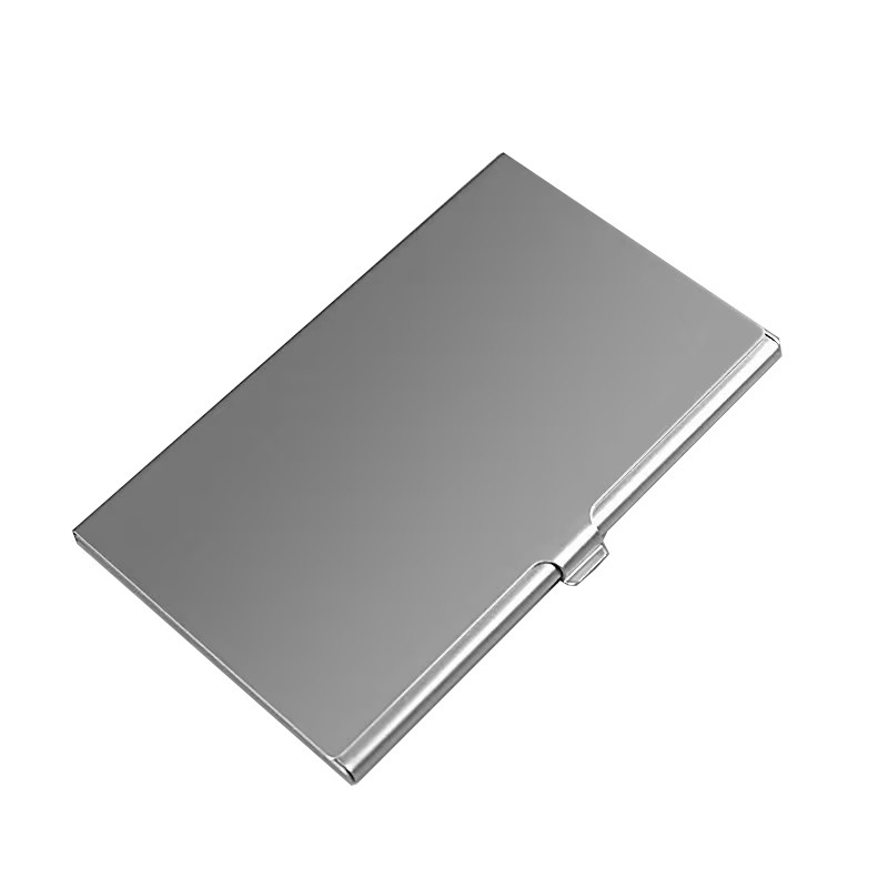 Smidig korthållare i aluminium - Slim - Silver - Plånbok