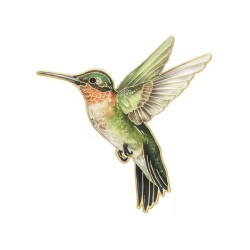 Brosch - Pin - Fågel - Kolibri