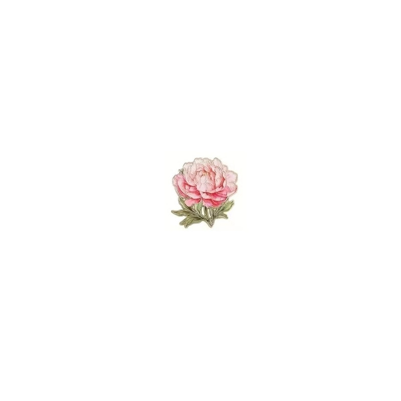 Brosch - Pin - Blomma - Pion