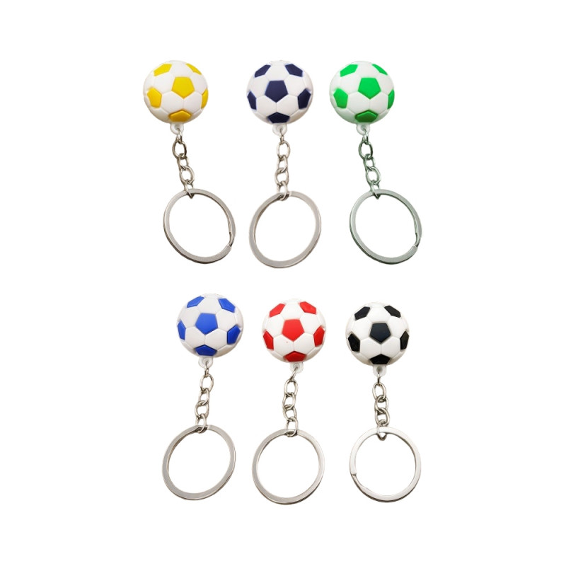 Nyckelring - Fotboll - Plast - Flera färgval