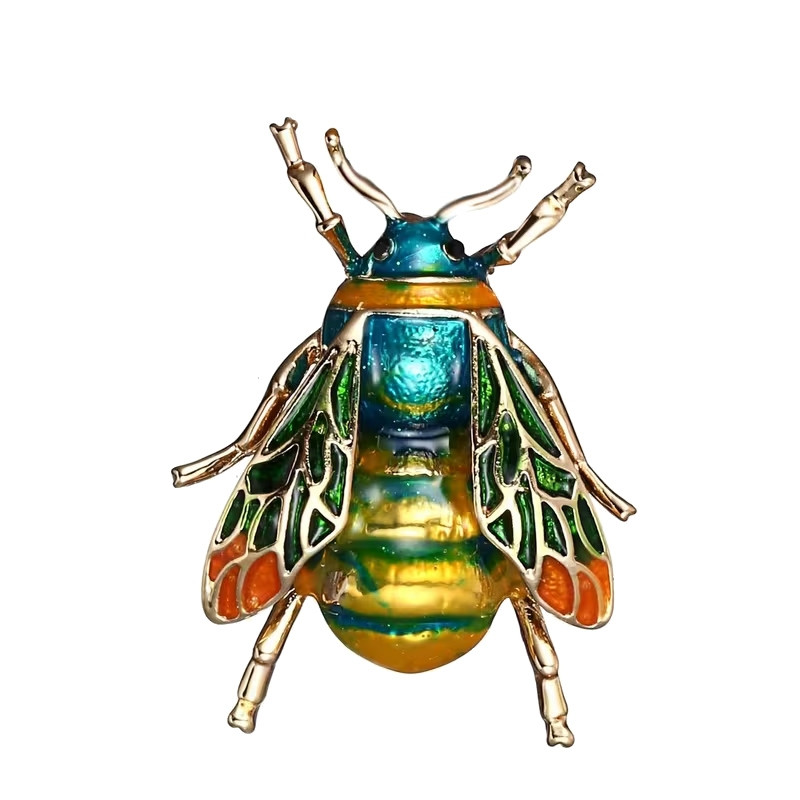 Brosch - Bi - Färgglad - Multifärgad