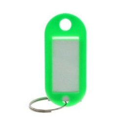 Nyckelring med namnbricka [Oval] - 10-pack - Flera färgval