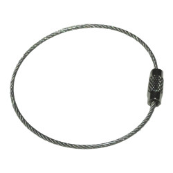 Nyckelring i ståltråd - 50mm diameter -1,5mm tjocklek - Flera färgval