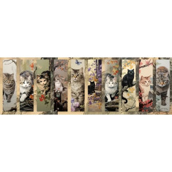 Bokmärken | Katter | 10-pack | Mix 1