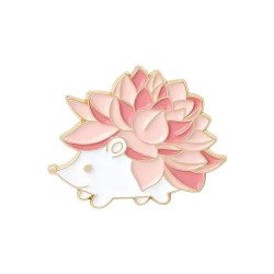 Brosch - Pin - Igelkott - Rosa
